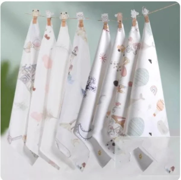 Quick-dry Baby Boys and Girls Lovey  Baby Saliva Towel Drool Bibs for New Born,Infant,Toddles