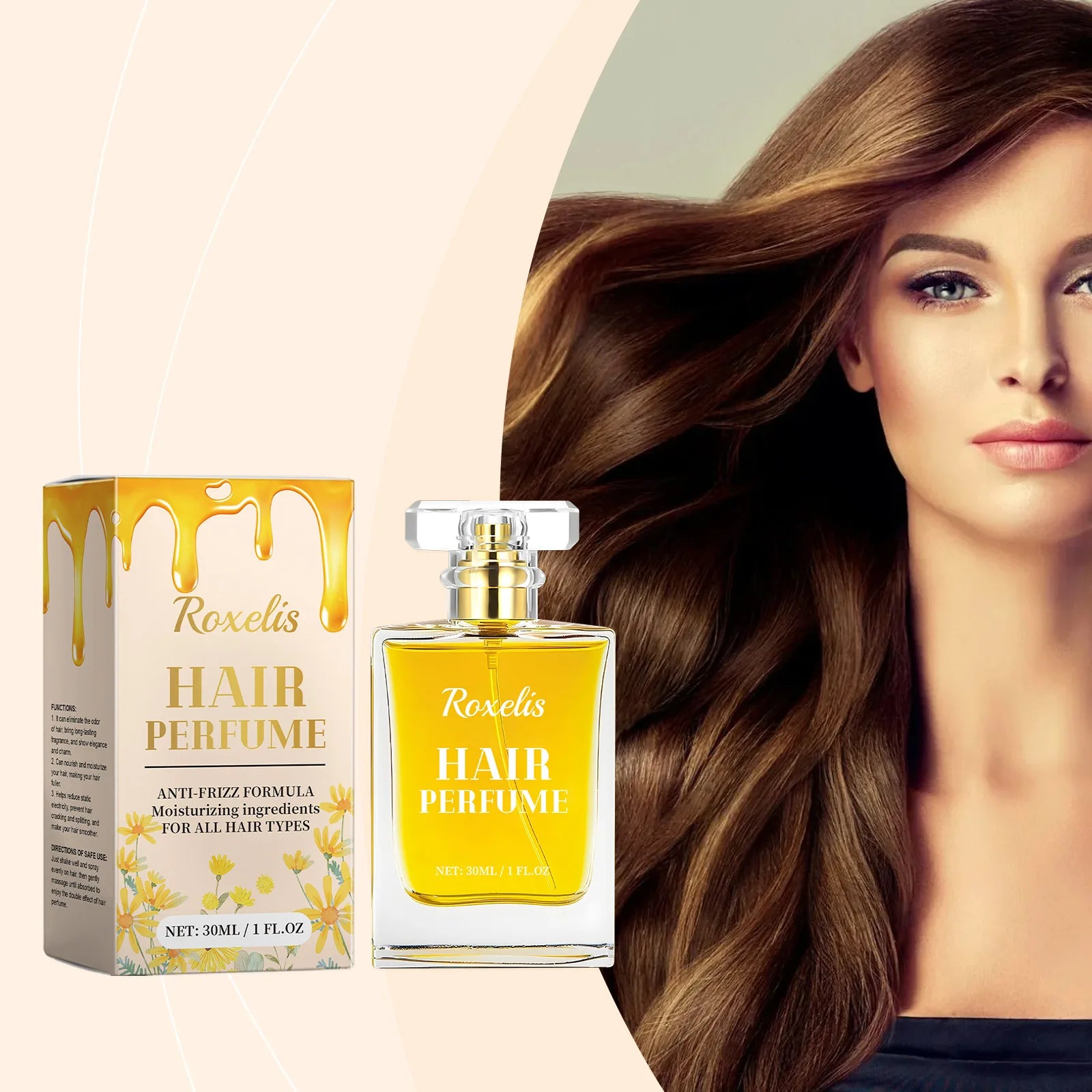 Chamomile Honey Floral Eau De Cologne Perfume Spray for Female Hair-Liquid Long-Lasting Fragrance & Moisturizing Care
