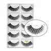 New Full 5 Pairs One Box 3D Mink Hair False Eyelashes Natural Thick Long Eye Lashes Wispy Makeup Beauty Extension Tools H13