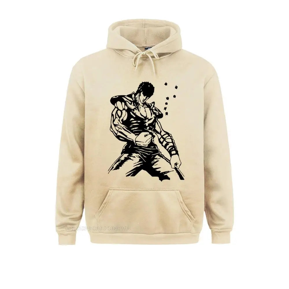 Kenshiro Hokuto No Ken Pullover Hoodie Men Fist Of The North Star Fashion Cotton Tees Hoodies Camisas Hombre