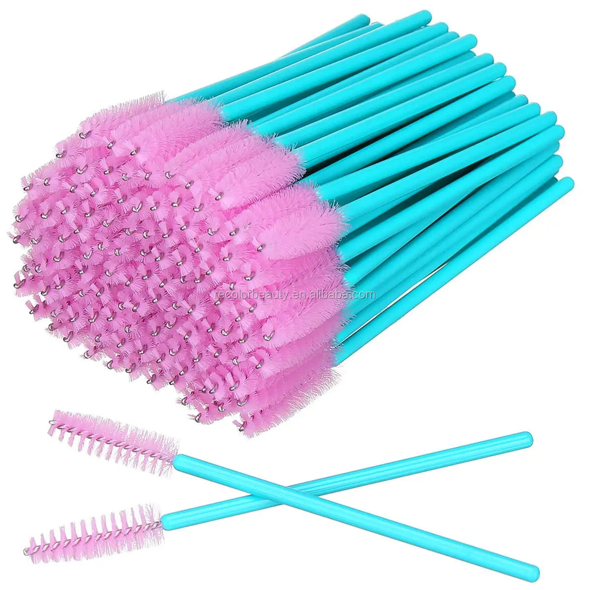 50pcs Eyelash Brush Disposable Eye Lashes Make up Brushes Eyebrow Mascara Wand Applicator for Lash Extension