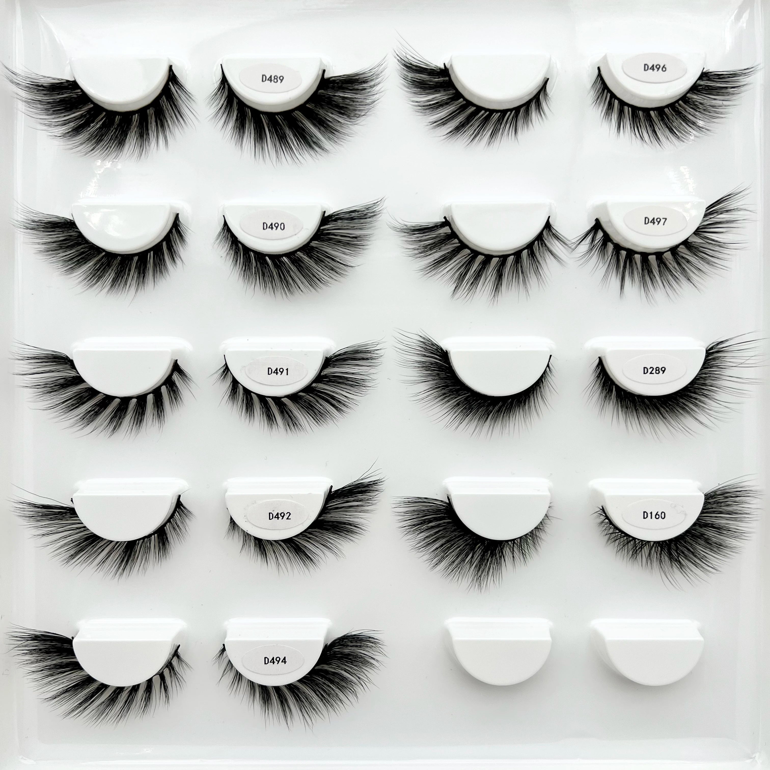 3D Mink Eyelashes Wholesale Vendor Fox Eye Effect Winged Short Strip Lashes Makeup Natural Cat Eye Lashes Full Strip Mink Lashes