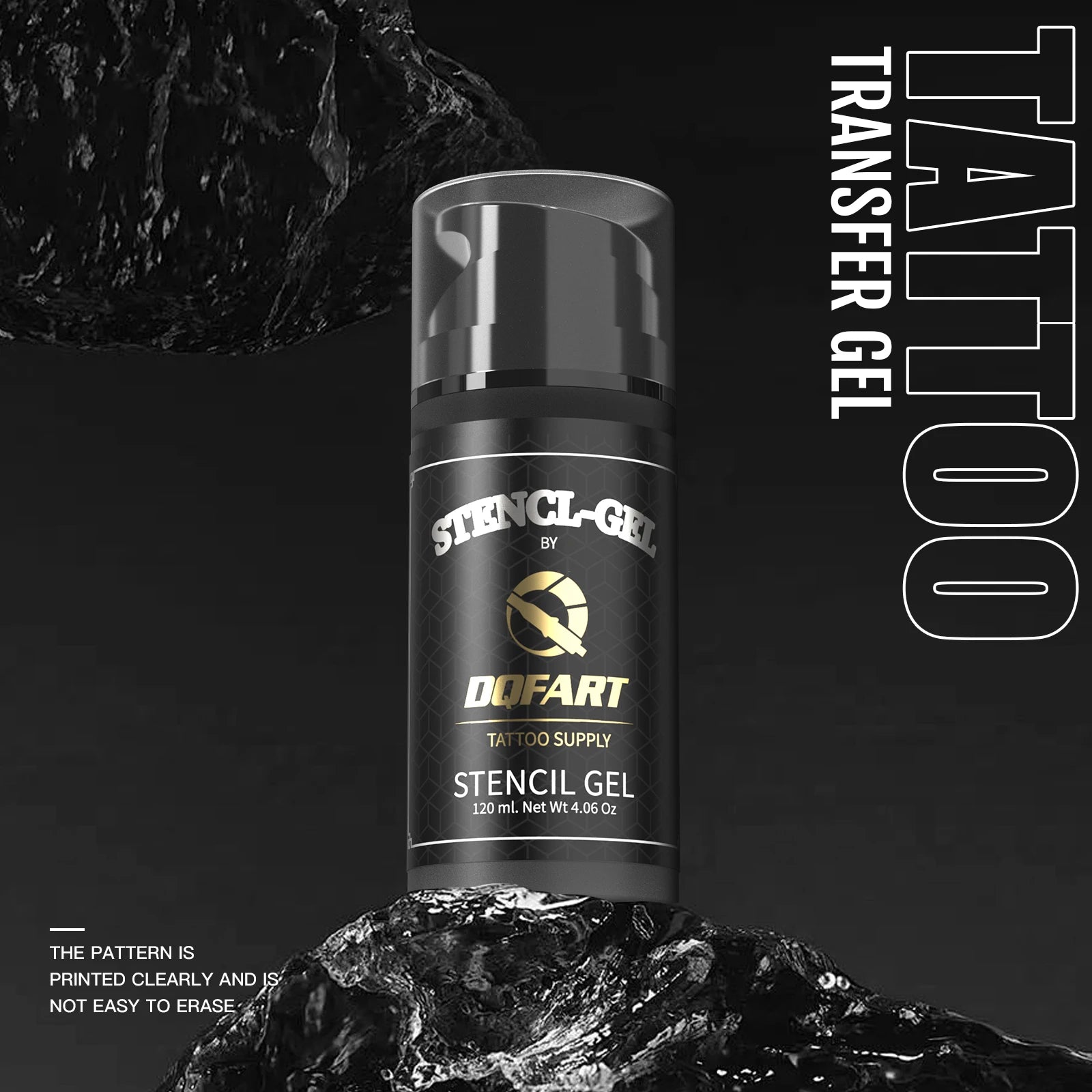DQFART Cross-Border New 120ML/250ml Combo Pack Black Cologne Scent Professional Tattoo Gel Tattoo Artist Transfer Cream