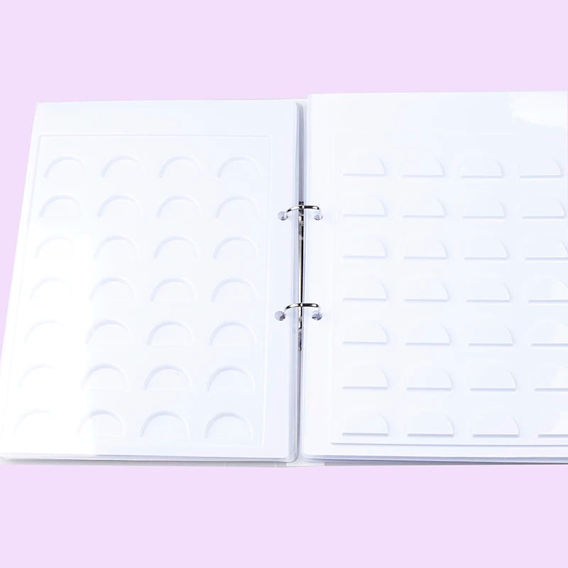 FX-P96 Plastic False Eyelashes CC Curl Catalog Storage 70 Pairs Display Box Eye Lashes Customize Holder Eyelashes Sample Book