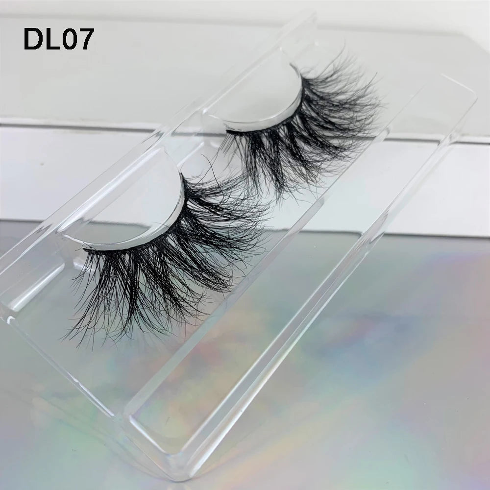 Package Box Custom Mink Eyelashes Private Label Natural False Full Strip Eyelashes Supplier 3D Mink Eye Lashes Wholesale