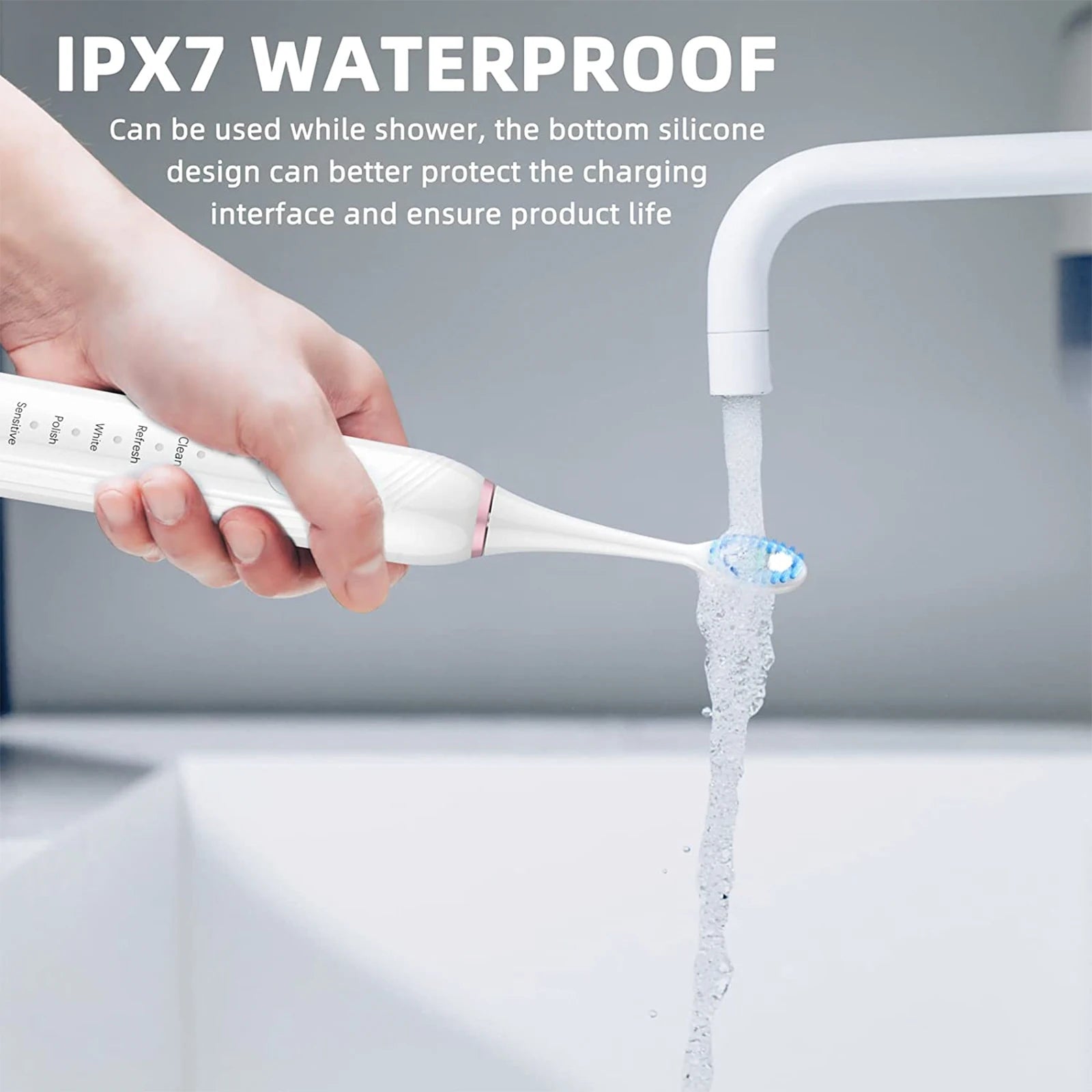 Powered Vibration Tooth Brush Soft Smart Sonic Usb Rechargeable Waterproof Vibrating Electric Toothbrush