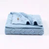 Multi-use New Cotton Solid Baby New Born Organic Knitted Blanket Hollow Out Blanket Baby
