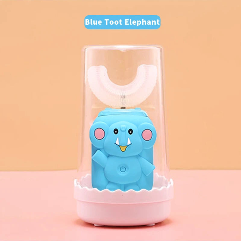 Intelligent Automatic Sonic Kids Electric Toothbrush U Shape 3 Modes Tooth Brush Wireless Charging Children Electric Toothbrush