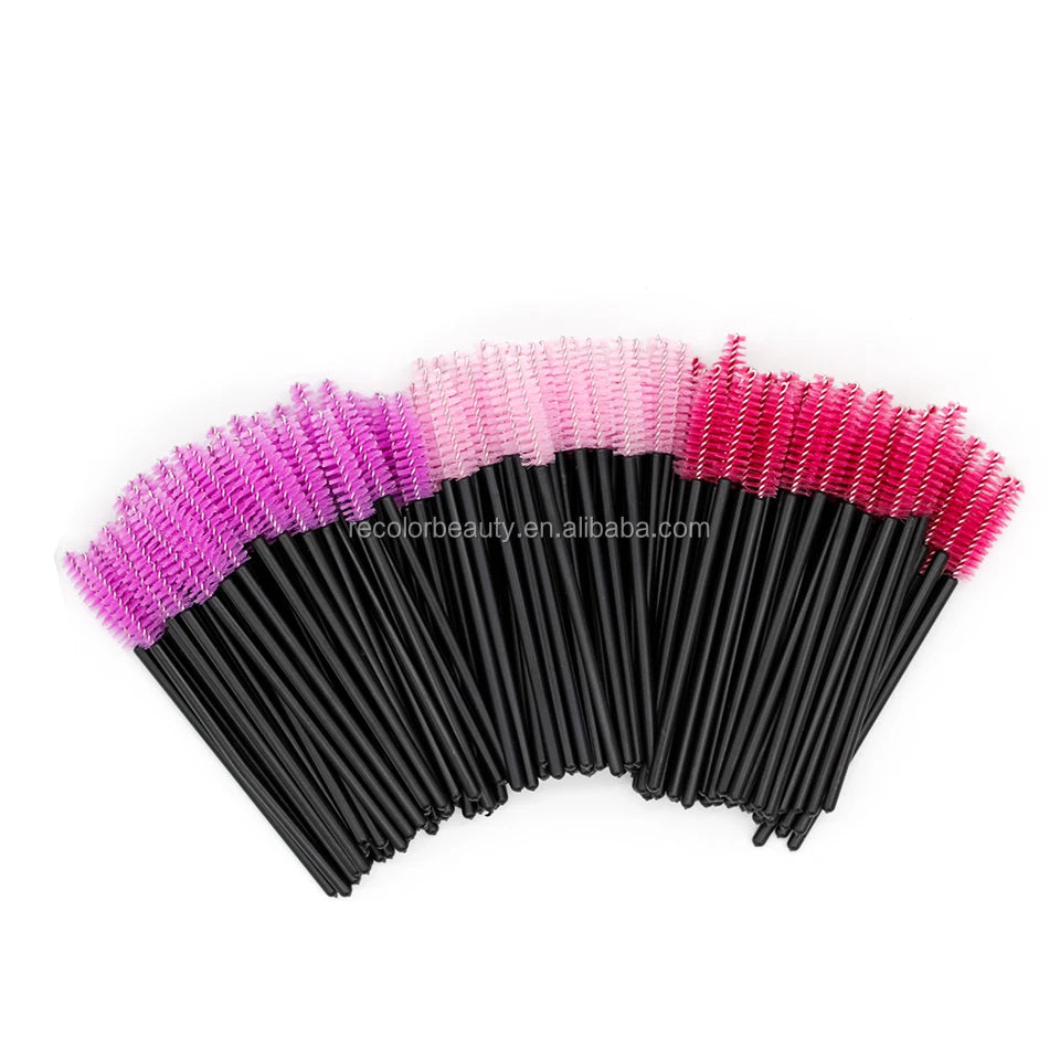 50pcs Eyelash Brush Disposable Eye Lashes Make up Brushes Eyebrow Mascara Wand Applicator for Lash Extension