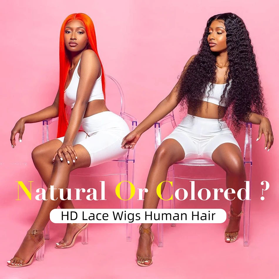 Tuneful 27# Honey Blonde Colored Human Hair Wigs Straight 180% 13x6 HD Transparent Lace Front Human Hair Wigs For Women