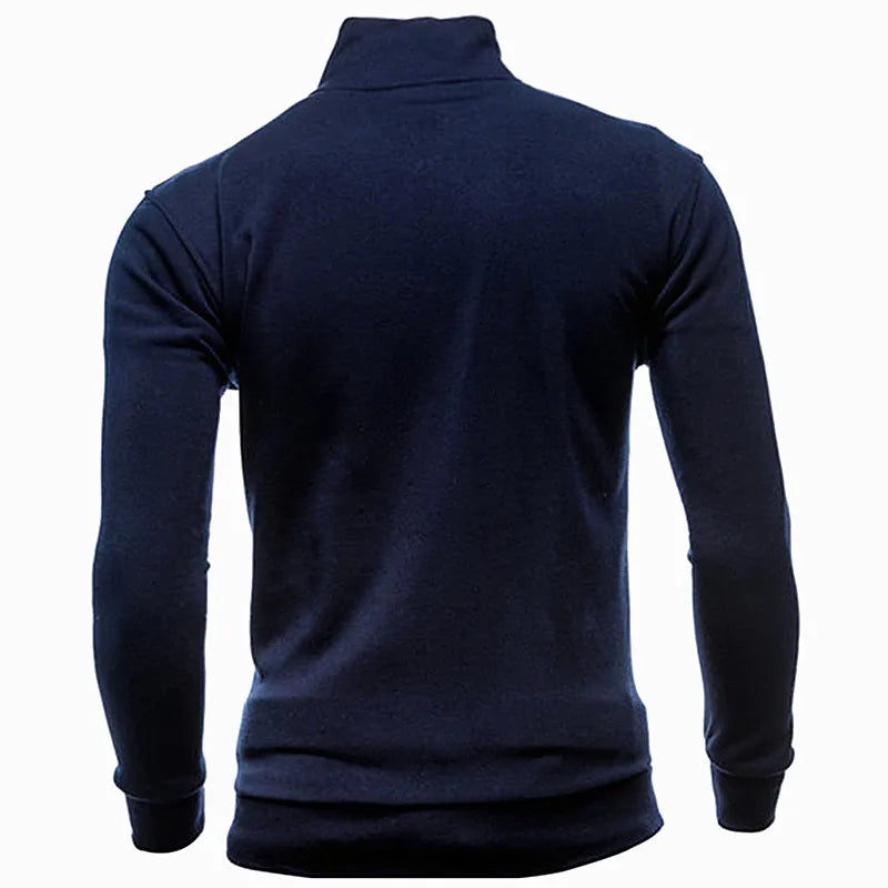 MRMT 2026 Brand New Men's No Hoodies Sweatshirts Zipper Stand Collar Men Sweatshirts For Male No Hooded Sweatshirt Man Pullover