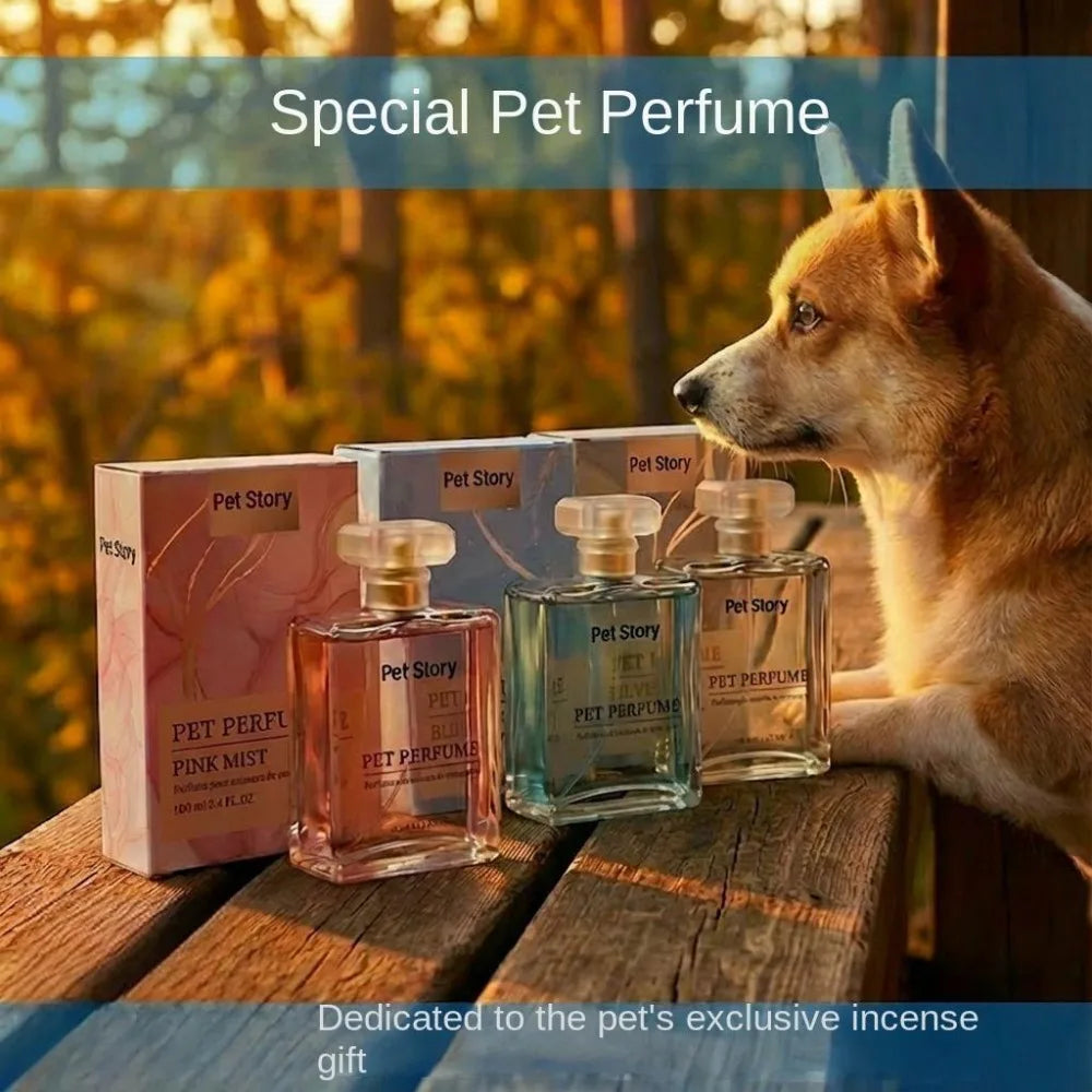 [OEM/ODM Supplier] Portable Pet Perfume for Cats and Dogs 100ml Cologne Deodorant Fragrance Glass Bottle Customizable