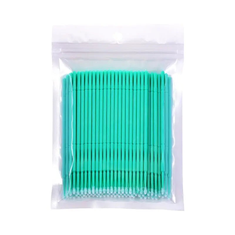 100pcs/Bag Micro Applicator Brush Disposable Eye Lashes Mascara Wands for Eyelash Extension Micro Swabs Microblading Supplies