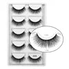 New Full 5 Pairs One Box 3D Mink Hair False Eyelashes Natural Thick Long Eye Lashes Wispy Makeup Beauty Extension Tools H13