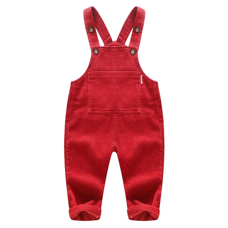 Children Beige Corduroy Pants New Born Baby Boys Girl Long Trousers Spring Jumpsuit Fashion Wear Solid Clothes Overalls for Kids