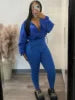 Fall 2024 WomenClothes 2 Piece Blank Zip up Y2K Tracksuits Casual Two Piece Leggings Lounge Activewear Sets for Women Clothing