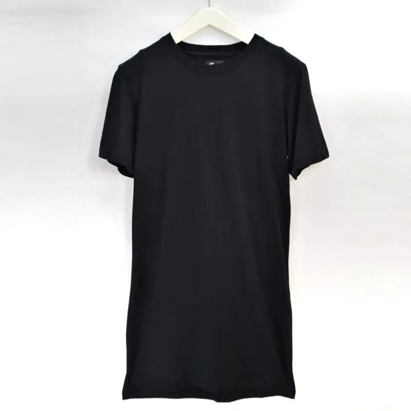 2026 Brand New Clothing Mens Black Mens Long T shirt Tops Hip Hop Man T-shirt Short Sleeve Casual Men Tee shirts For Male