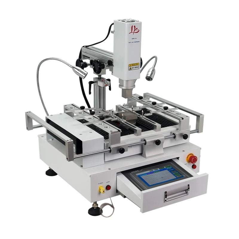Hot Air Solder Station 3 Zones Soldering Machine Honton R490 BGA Rework Station R690 V.3 Touch Screen for Mainboard Chips Repair
