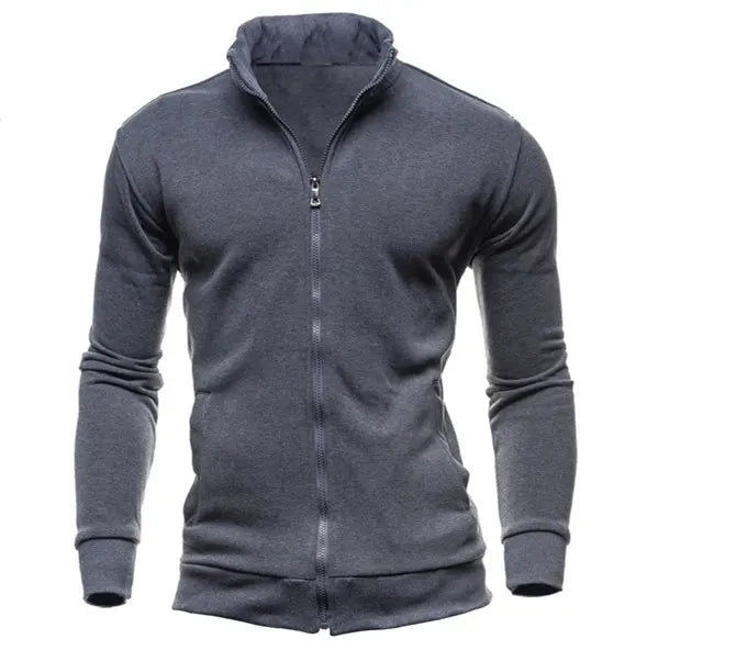 MRMT 2026 Brand New Men's No Hoodies Sweatshirts Zipper Stand Collar Men Sweatshirts For Male No Hooded Sweatshirt Man Pullover