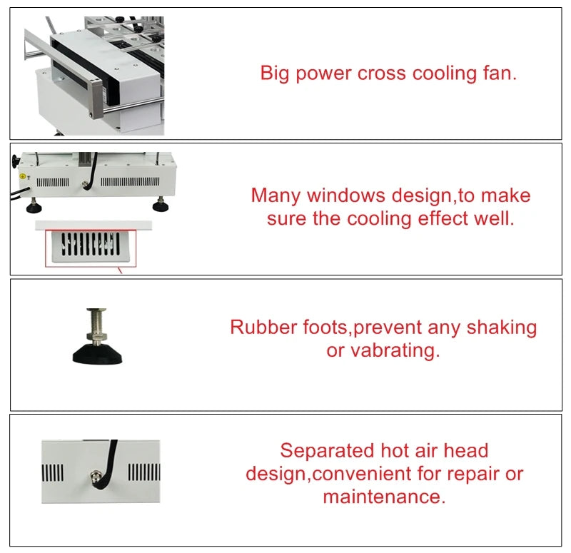 Hot Air Solder Station 3 Zones Soldering Machine Honton R490 BGA Rework Station R690 V.3 Touch Screen for Mainboard Chips Repair