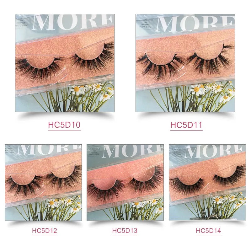 FDshine 2024 New Custom Packaging 16 Pairs Mink Eye Lashes With Lashes Book 20mm 22mm