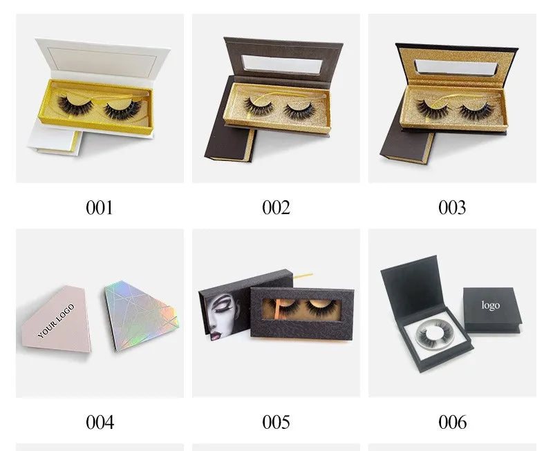FDshine 2024 New Custom Packaging 16 Pairs Mink Eye Lashes With Lashes Book 20mm 22mm