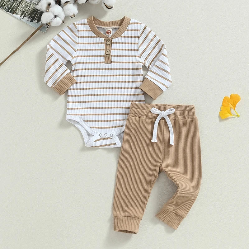 Hot Selling Drop Shipping Baby Romper Two Pieces Baby Set Wholesale New Born Baby Wear
