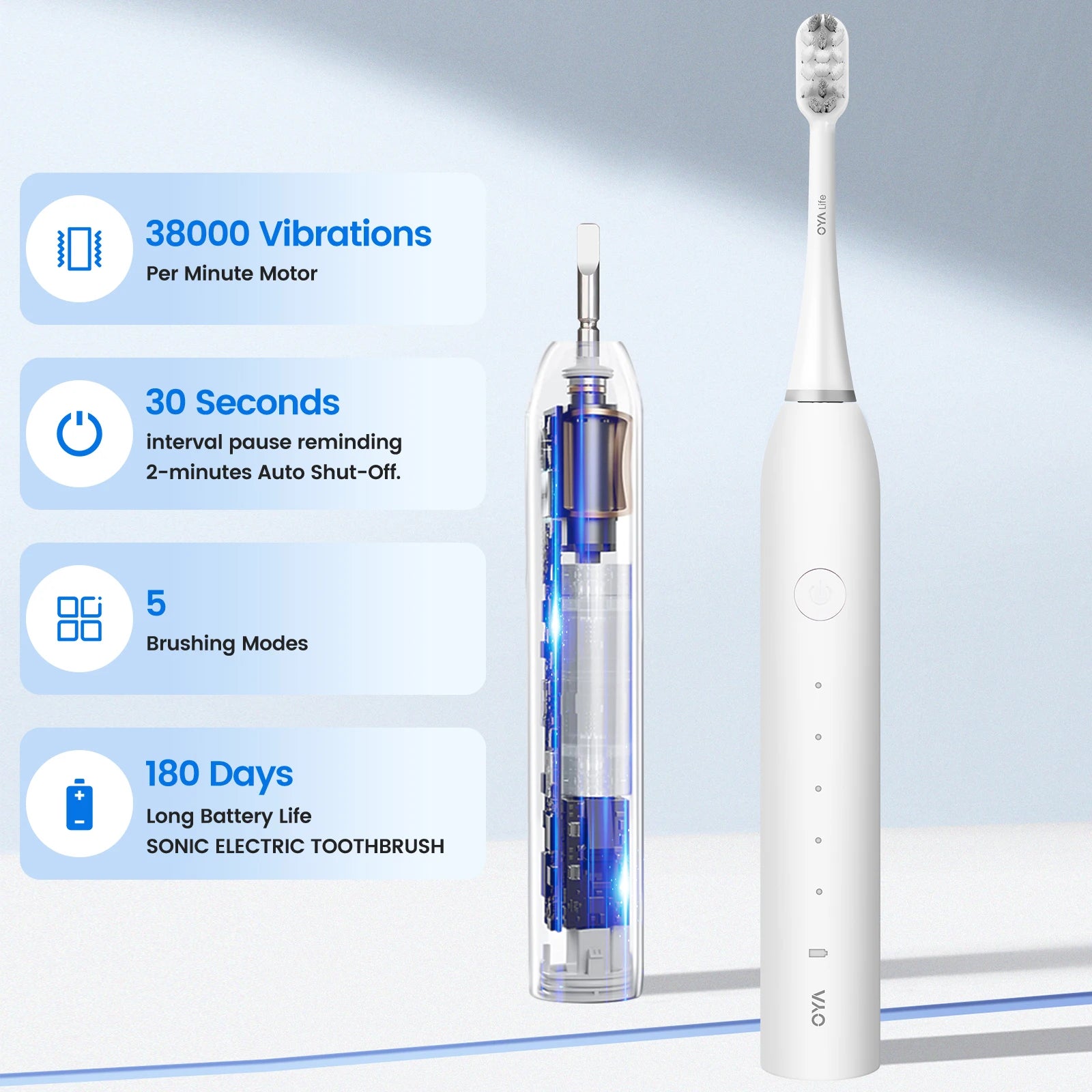 Fashion 2025 Best Seller Portable Oral Care Versatility Colorful Polishing Tooth Brush Electronic Toothbrush for Travel