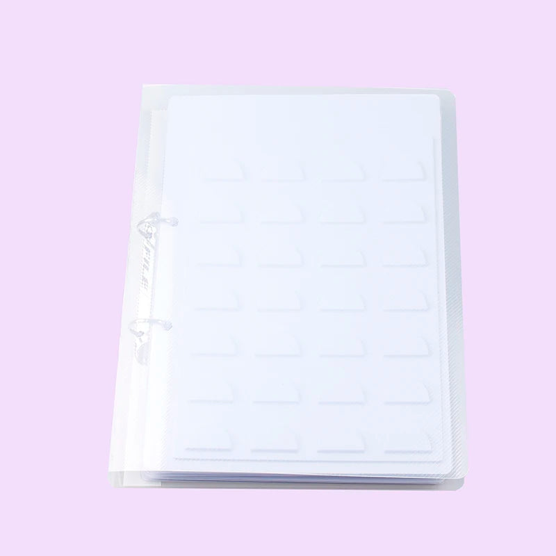 FX-P96 Plastic False Eyelashes CC Curl Catalog Storage 70 Pairs Display Box Eye Lashes Customize Holder Eyelashes Sample Book