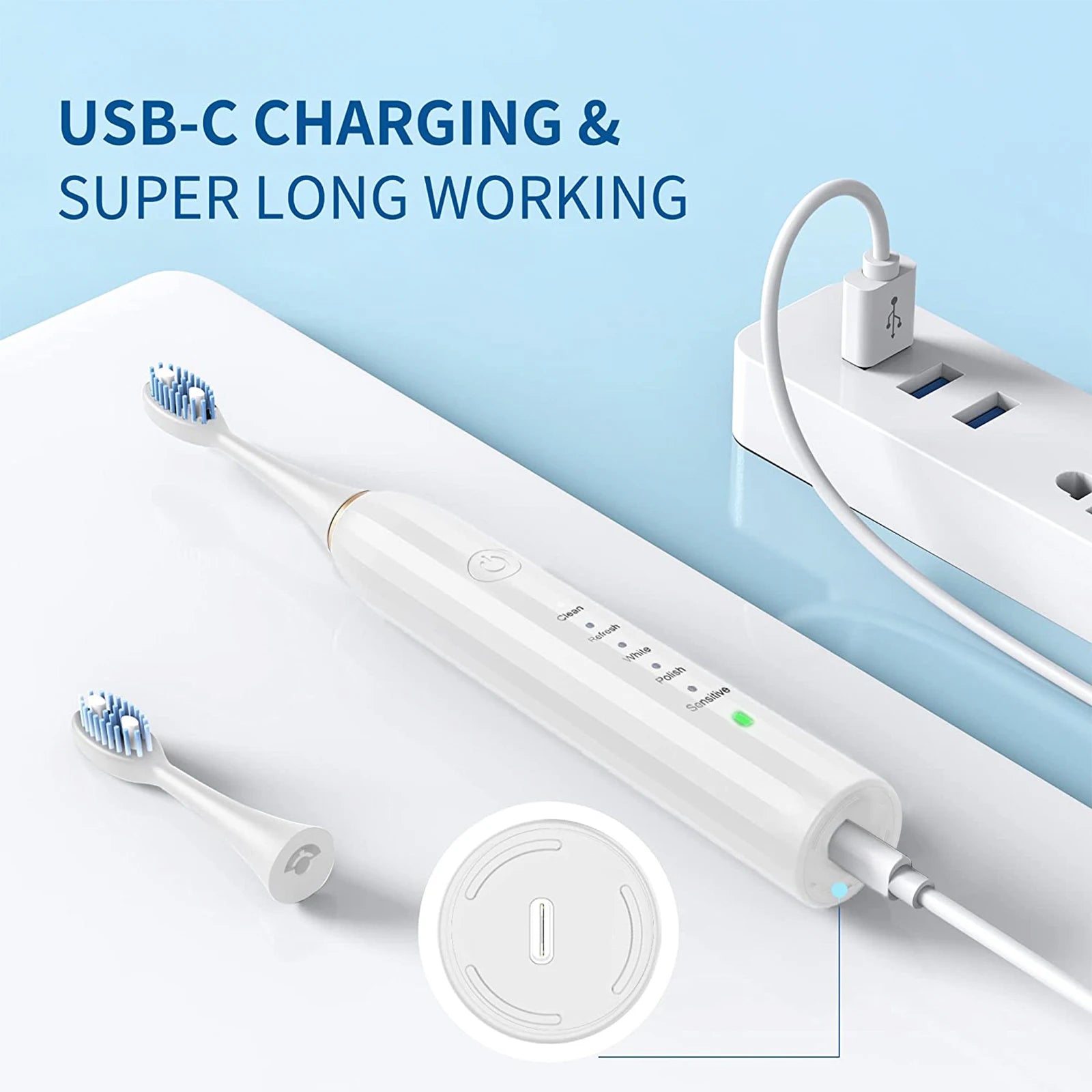 Electric Teeth Brush Tooth Sonic Rechargeable Portable Electronic Automatic Teeth Electric Tooth Brush