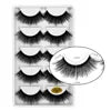 New Full 5 Pairs One Box 3D Mink Hair False Eyelashes Natural Thick Long Eye Lashes Wispy Makeup Beauty Extension Tools H13