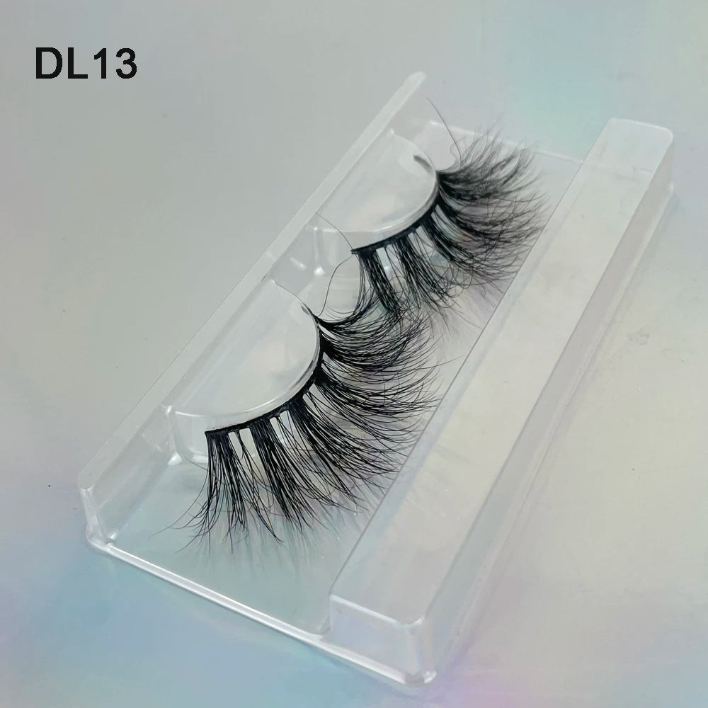 Package Box Custom Mink Eyelashes Private Label Natural False Full Strip Eyelashes Supplier 3D Mink Eye Lashes Wholesale
