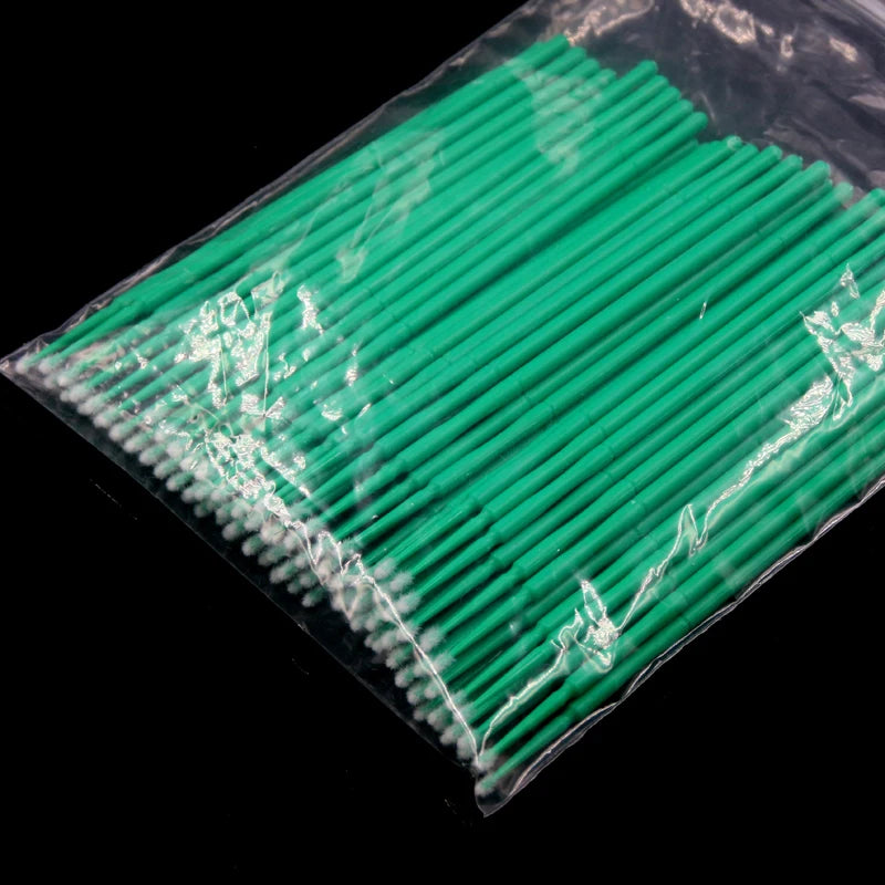 100pcs/Bag Micro Applicator Brush Disposable Eye Lashes Mascara Wands for Eyelash Extension Micro Swabs Microblading Supplies