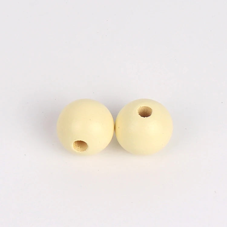 Fast Shipping New Born Baby Toys Chewable 10mm/12mm/16mm /20mm Chinese Wood Baby Toy Custom Colorful Jewelry Beaded