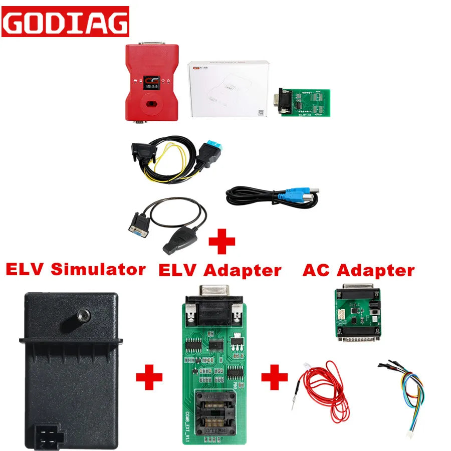 CGDI Prog MB for Benz Car Key Add Fastest for Benz Key Programmer Support All Key Lost with ELV/NEC Adapter Free ELV Simulator