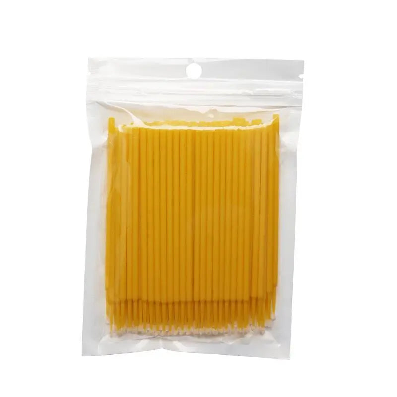 100pcs/Bag Micro Applicator Brush Disposable Eye Lashes Mascara Wands for Eyelash Extension Micro Swabs Microblading Supplies