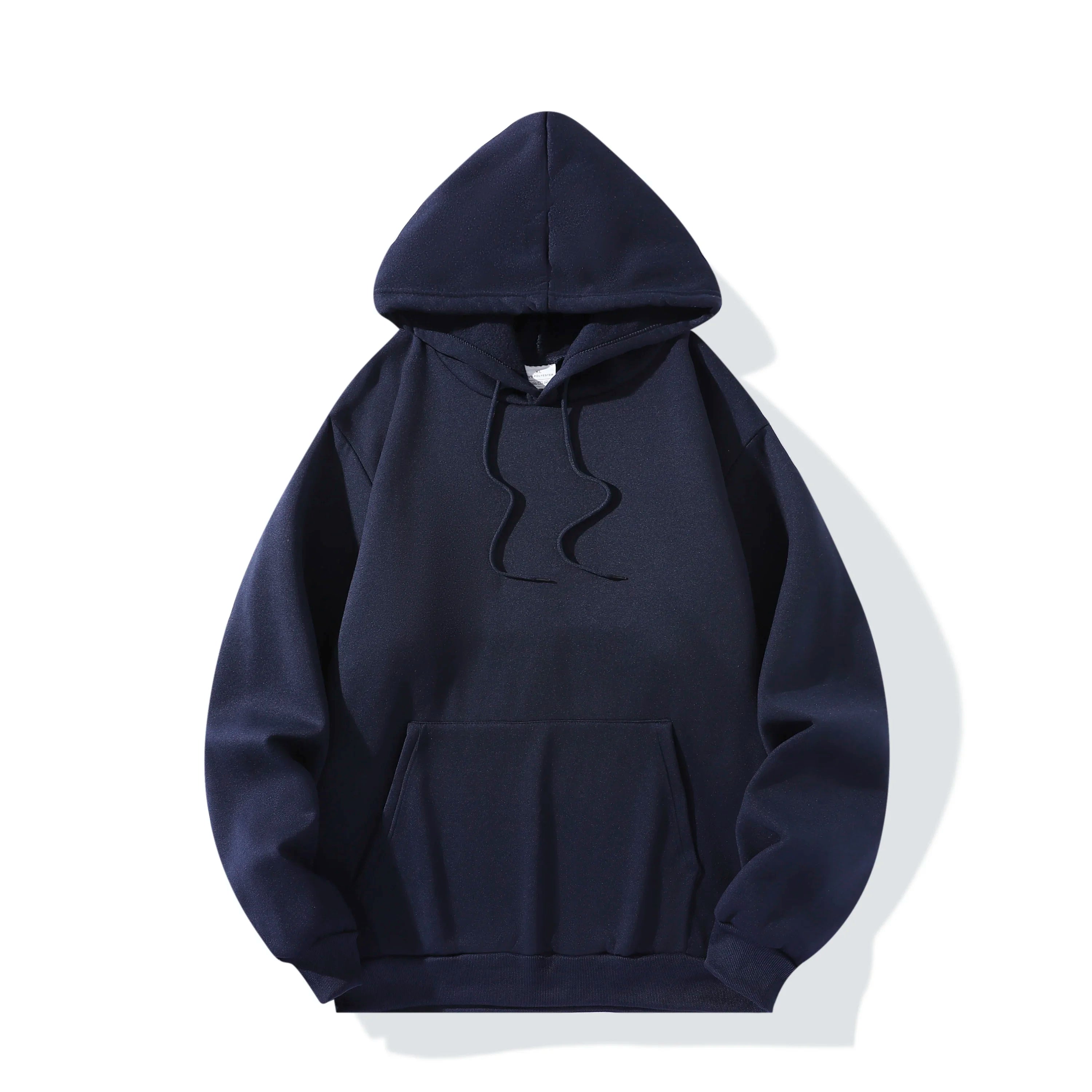 Solid Color Sports Casual Hoodies Men Women Spring Autumn Fleece Warm Sweatshirts Hip Hop Streetwear Fashion Loose Pullover Tops