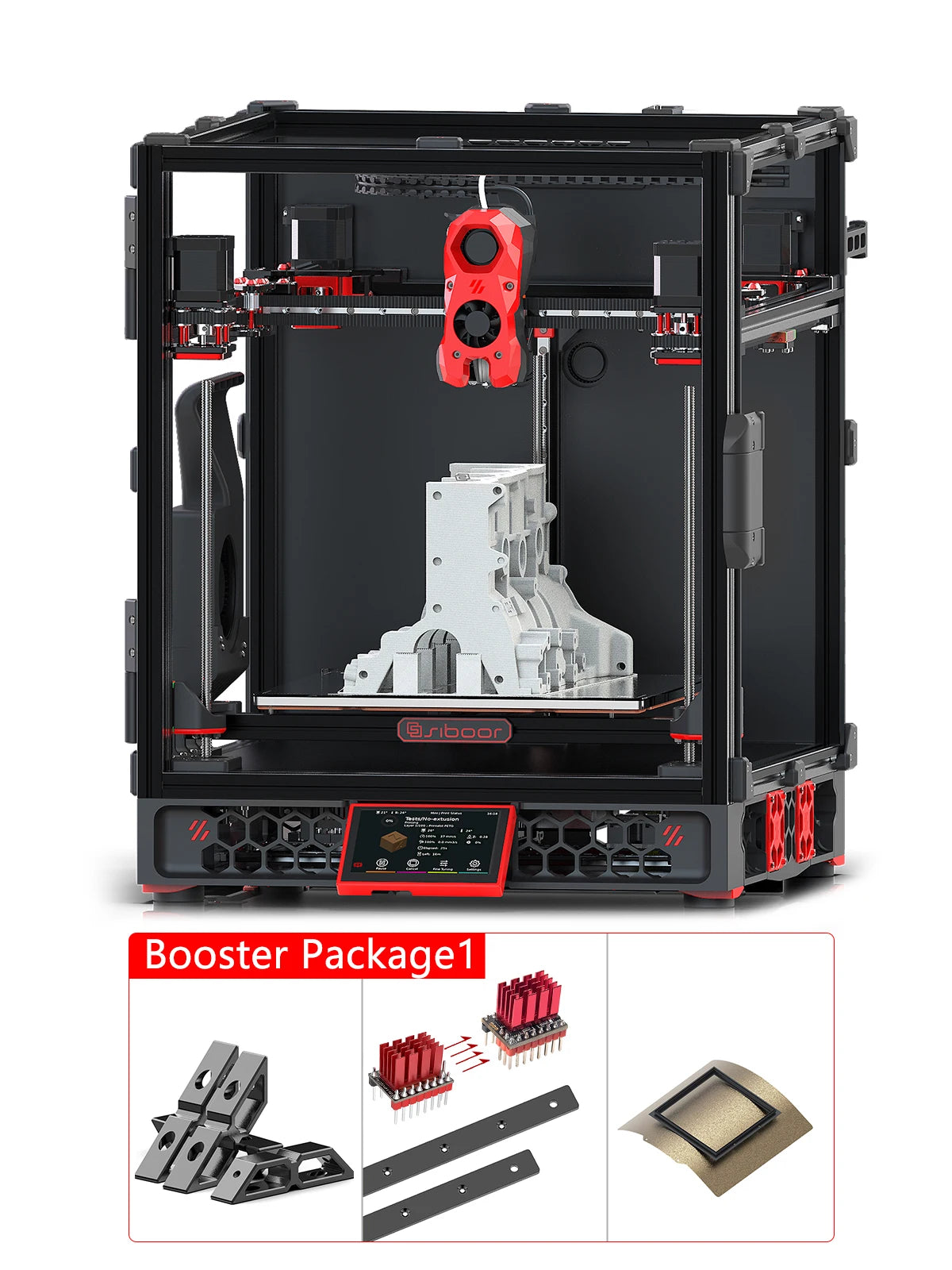 SIBOOR Voron Trident [June] 3D Pinter DIY CNC Metal Structure CoreXY 4AWD & All HIWIN Rails High Speed Voron 3D Pinter Kits