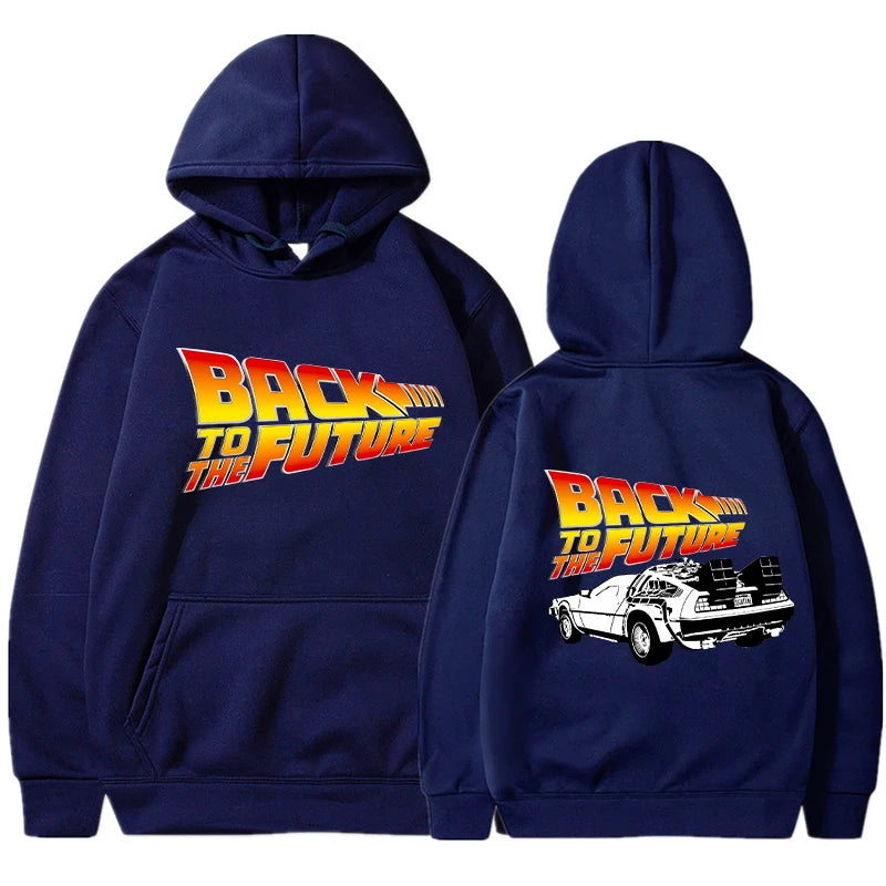 Back To The Future Hoodies Men Fashion Graphic Printed Long Sleeve Sweatshirts Women Casual Harajuku Pullover Tracksuit Sudadera