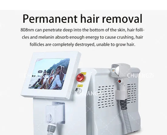 Professional Soprana Titanium Diode Laser Hair Removal Machine 3500W High Power Ice Laser Epilator 755 1064 808nm