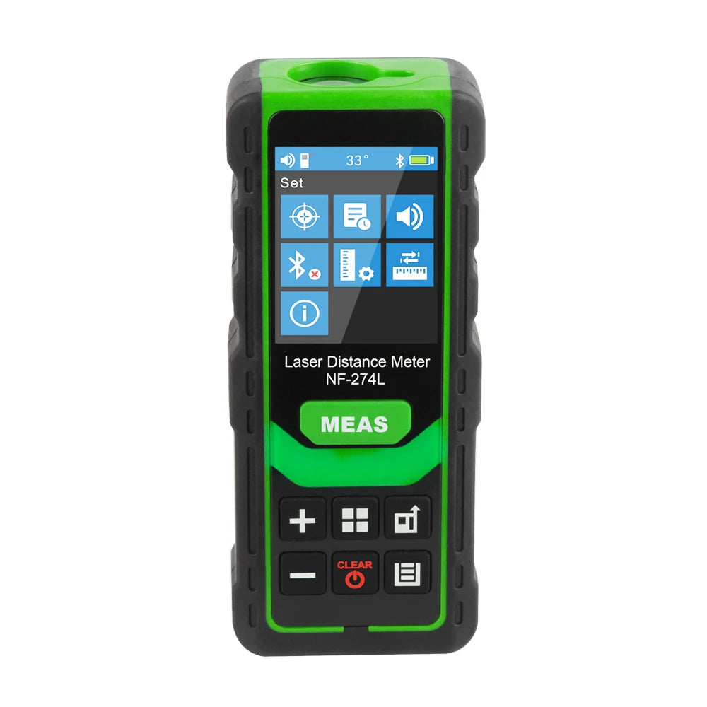Noyafa Nf-274l Green Laser Distance Meter 60m Rangefinder Laser Range Tape Finder Measure Electronic Level Test Tools