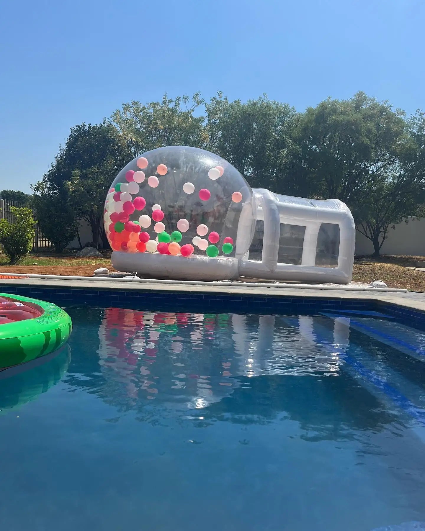 10FT Balloon Jumping Inflatable Bubble house With Trampoline & transparent dome PVC material free shipping with blower For Party