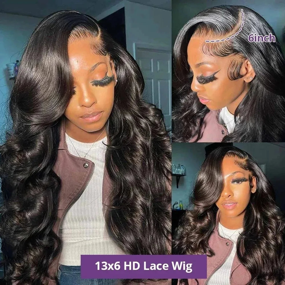 44 Inch Hd Body Wave Lace Front Wig Pre Plucked 13x4 13x6 Loose Wave Lace Frontal Wig Human Hair Wigs On Clearance Sale Lace Wig