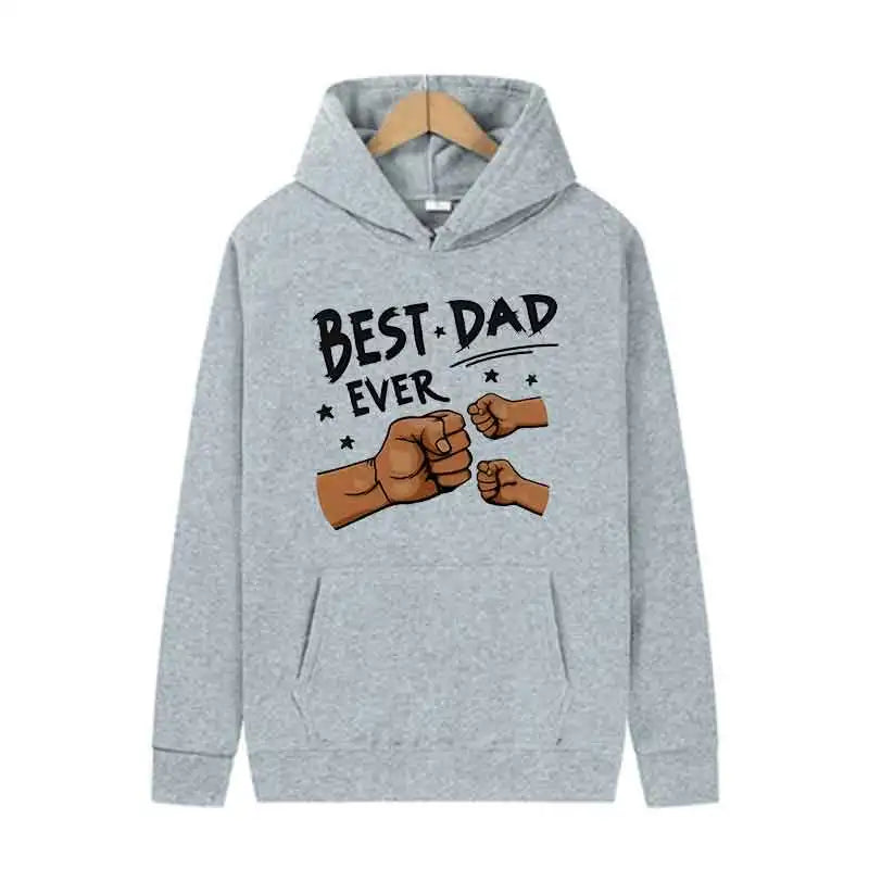 Autumn Black Men Trend Hoodies Women Casual Streetwear Best Dad Print Sweatshirts Long Sleeve Harajuku Y2K Tops Spring White