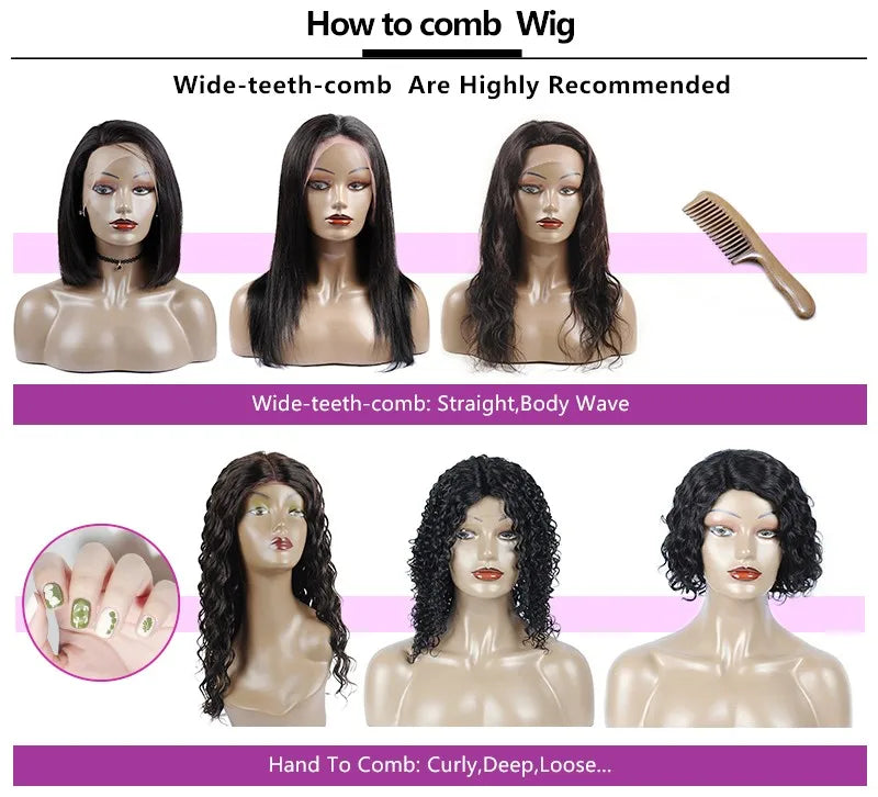 Burgundy Red Bone Straight Lace Front Human Hair Wigs Pre Plucked Colored 99J Red 13x6 Transparent Lace Frontal Wig Human Hair