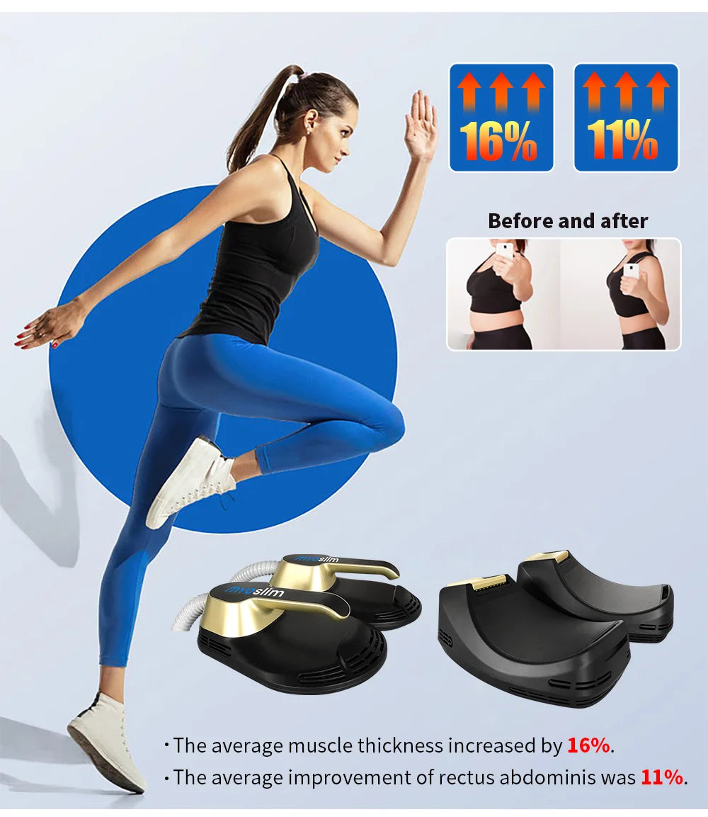 Myoslim NEO Folding Screen 6500W 15tes Uses The Latest RF And Technology To Muscle Building Body Shaping And Weight Loss