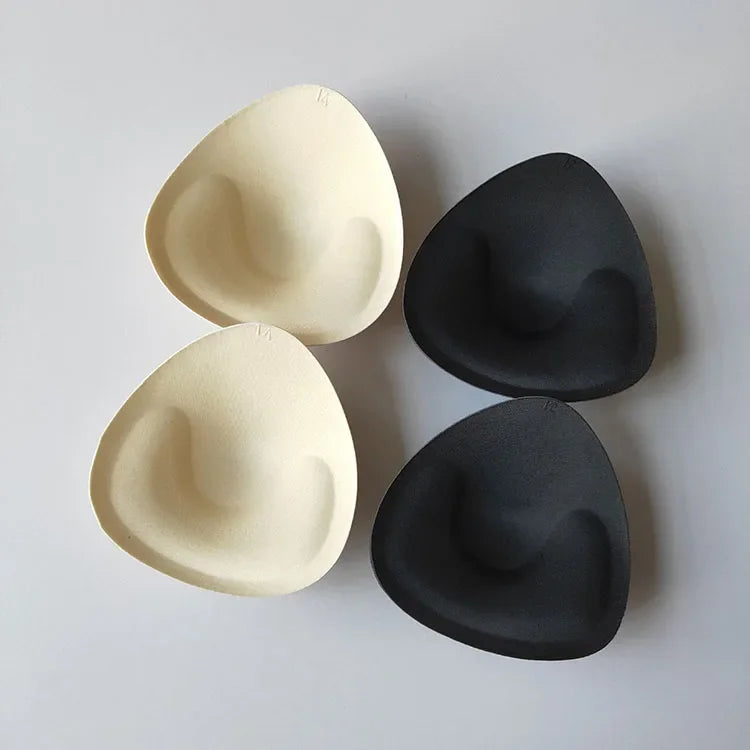Triangle Sponge Push Up Bra Pads Set for Women Invisible Insert Swimsuit Bikini Breast Enhancers Chest Cup Pads Accessories