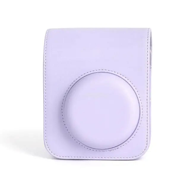For instax Mini 12 Camera Travelling Bag PU Leather Soft Shoulder Bag For Fujifilm Film Portable Camera Bag With Shoulder Strap