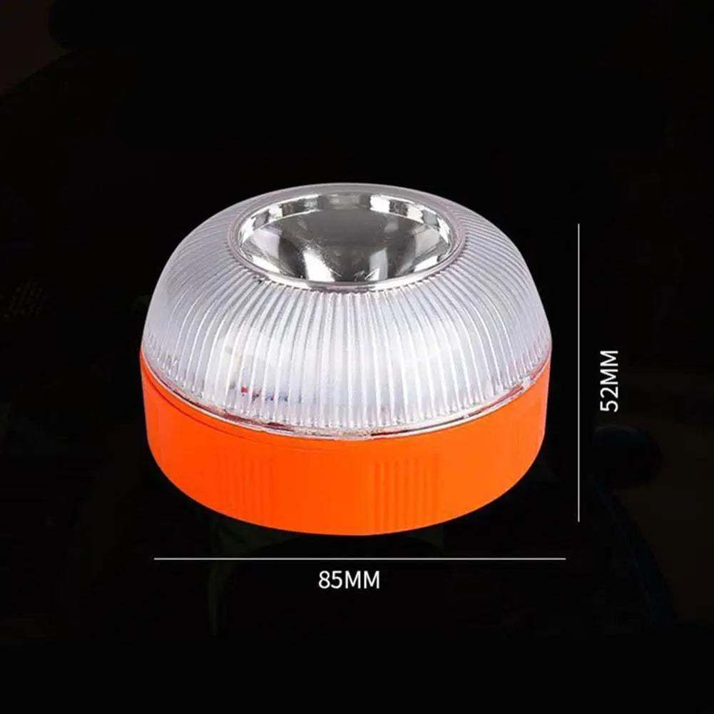 Magnetic Emergency Beacon Light for Cars - Strobe Flashing Warning Lamp, Vehicle Safety Signal Light (Battery Not Included, V16