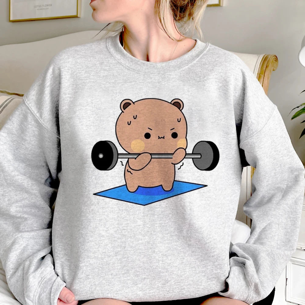 Bubu Dudu hoodies women funny long sleeve top anime pulls hoddies female streetwear clothes